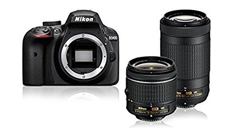 Reflex Nikon D3400 + DX 18-55mm VR + DX 70-300mm VR (avec ODR 50€) - kit