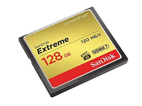 CompactFlash SanDisk Extreme 128 Go (UDMA 7 / 120 Mo/s) 