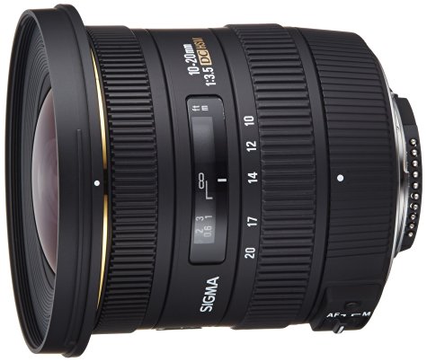 Objectif Sigma 10-20 mm F3,5 EX DC HSM - monture Nikon ou Canon