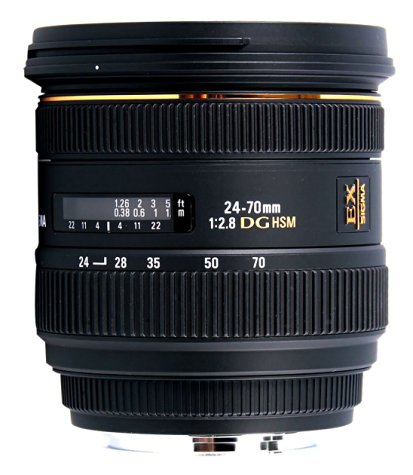 Objectif Sigma 24-70 mm F2,8 DG HSM EX pour Nikon / Canon 