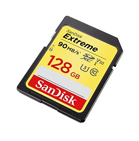 Carte mémoire SDXC SanDisk Extreme 128 Go (classe 10 / U3 / V30)