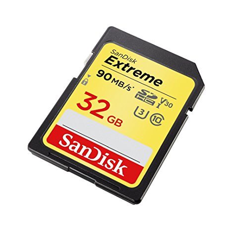 Carte Mémoire SDHC SanDisk Extreme 32 Go (classe 10 / UHS 3)