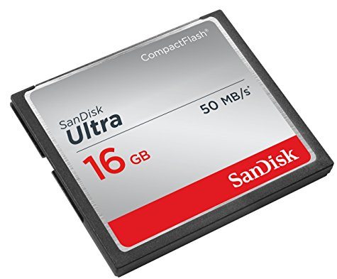 Carte Mémoire CompactFlash SanDisk Ultra 16 Go (50 Mo/s) 