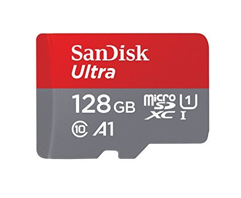 Carte Mémoire MicroSDXC Sandisk Ultra 128Go (A1 - classe 10) + adaptateur SD
